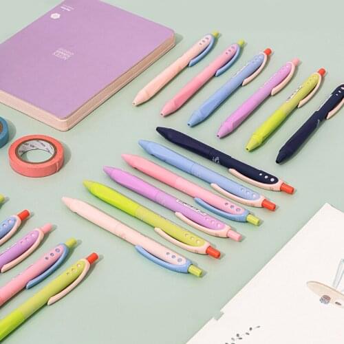 6pcs Mysterious World Gel Pen Set Color Matching Design 0.5mm Ballpoint Black Ink for Writing Office School Supplies A6270