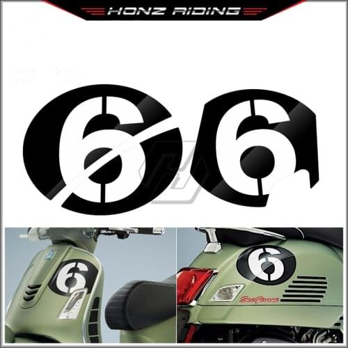 For Piaggio Vespa Series 2 Sei Giorni GTS 300 GTS300 GTS300ie Supersport Decals Number 6