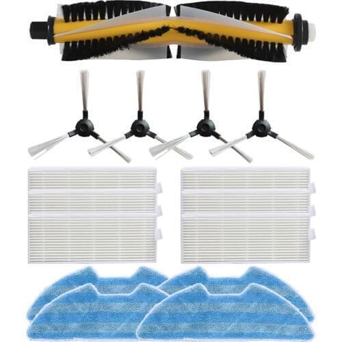 New 1*main brush+ 4 * side brush + 6 * Hepa + 4 * mop for Proscenic VSLAM-811GB VSLAM-911SE vacuum cleaner access