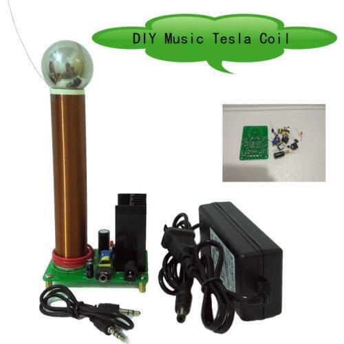 2018 New Design SSTC DIY Mini Tesla Coil Plasma Speaker Arc loudspeaker music tesla coil Wireless Transmission Test x3452