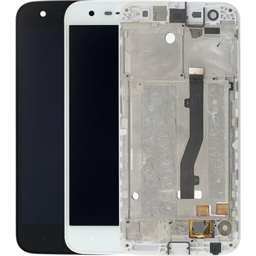 5.0" Original IPS LCD Display for ZTE Blade V8 lite V0820 LCD Display Touch Screen Digitizer Replacement Assembly with Frame
