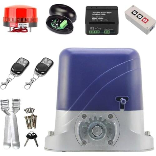 800KG Electric Sliding Gate Opener Engine Automatic Sliding Gate Door Motor WIFI Wireless Keypad Remote Control Kit No Racks
