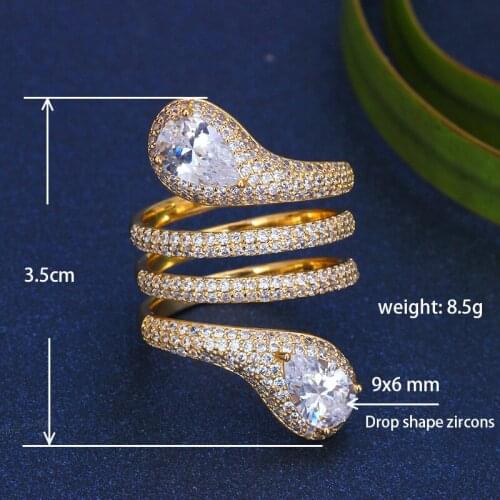Bride Talk Romantic Women Wedding Ring Cubic Zirconia Luxury Fashion Bridal Rings Jewelry For Party Super Quality New Year Gift