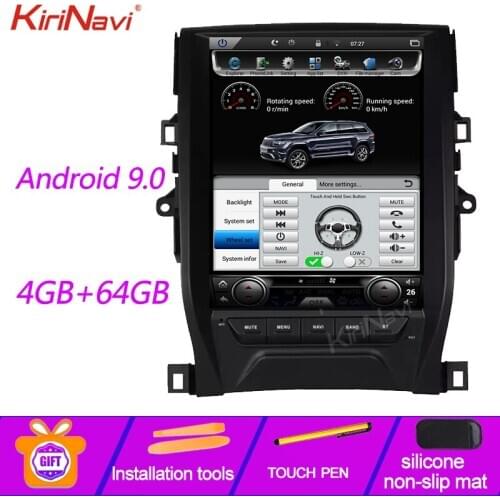 KiriNavi Vertical Screen Tesla Style Android 9.0 Car Dvd Multimedia Player For Toyota Reiz Mark X Radio Automotivo 4G 2010