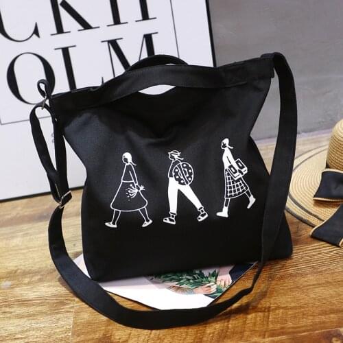 Yesetn Bag 04112021 Ladies canvas bag single shoulder simple shopping bag canvas bag tote bag
