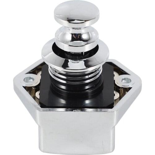 10 Pcs Push Button Keyless Lock Latch Cupboard Caravan Lock for RV Drawer Cabinet Doors Thickness 15-27mm