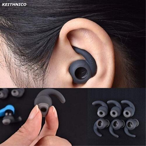 KEITHNICO 3Pairs Silicone Replacement Earbuds Cover Soft Ear Hook for JBL Sports Bluetooth Headset S M L