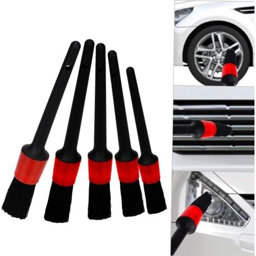 5pcs/1pcCar Cleaning Detailing Set Auto Cleaning Car Detailing Brush Dashboard Air Outlet Clean Brush Tools Car Wash Accessories