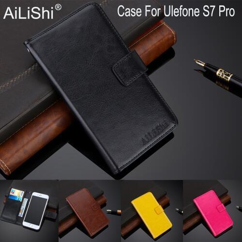 AiLiShi 100% Exclusive Case For Ulefone S7 Pro Luxury Leather Case Flip Top Quality Cover Phone Bag Wallet Holder + Tracking