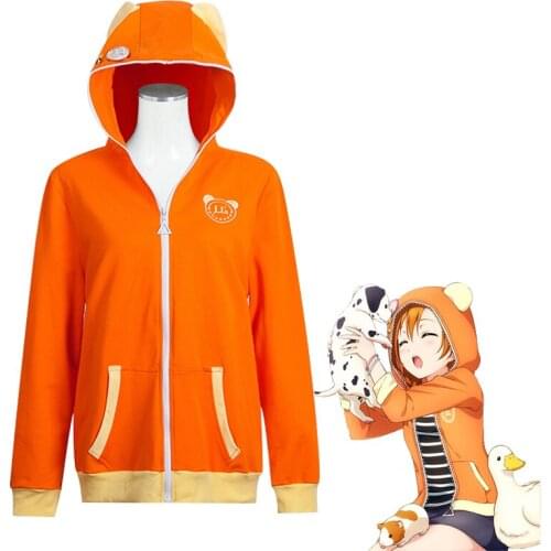 Anime Sweatshirt LoveLive Cosplay Costumes Love Live Hoodies Uniform Kousaka Honoka Jackets Nishikino Maki Coat Women Girl Top