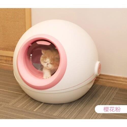 Training Automatic Cat Litter Box Self Cleaning Products Litter Box Large Enclosure Furniture Arenero Gato Cat Supplies BD50CB