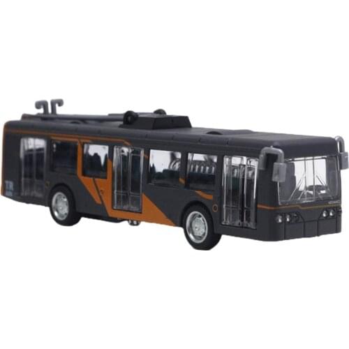 Car Toy For Car Model Children Classic Bus Fall-resistant Desktop Decor Alloy Pull Back Kids Toy