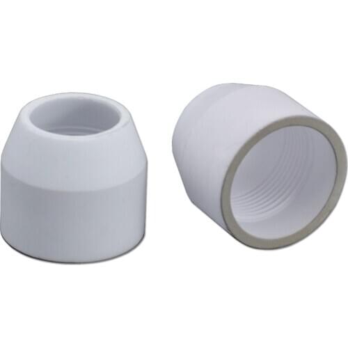 10PCS White Ceramic Shield Cap Standard type and Sliver Plated type for P80 Plasma Cutter Torch