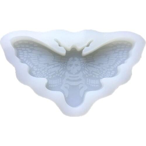 Moth Keychain Epoxy Resin Mold Necklace Pendant Silicone Mould DIY Crafts Jewelry Casting Tool