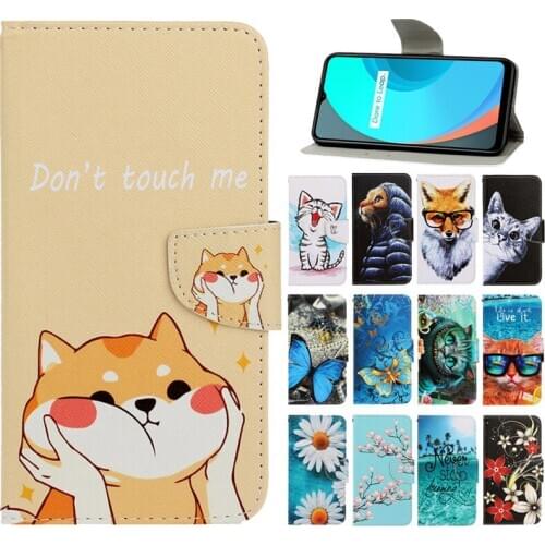 Realme C11 Case on For OPPO Realme C11 Cover na for OPPO Realme C 11 Fundas Leather Magnetic Flip Stand Phone Case Bag Etui