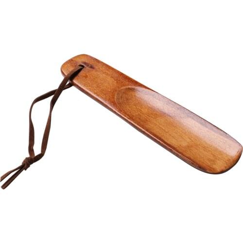 Short Handle Wooden Shoe Horn,Wear Shoe Helper,Small Travel Shoe Horns for Men,Women,Seniors, - Portable 6.1 Inch Long Shoe Horn
