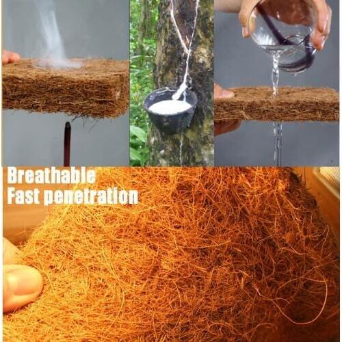 40 x 60cm Reptile Pet Bed Mat Aquarium Tortoise Turtle Lizard Reptiles Climbing Coconut Palm Carpet Climbing Pet Warm