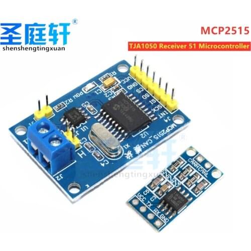 MCP2515 CAN Bus Module Board, TJA1050 SPI Receiver for MCU 51 Arm Drive, New