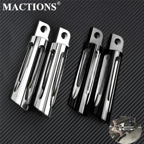 Motorcycle CNC Male Mount Style Foot Pegs Footrest Pedal Black/Chrome Aluminum For Harley Dyna Softail Sportster Touring Fatboy