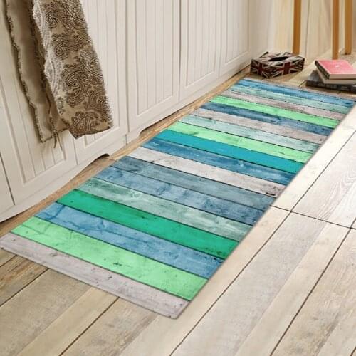 Non Slip Runner Rug Bathroom Room Floor Mat Doormat Carpets Rustic Color - 2Pcs