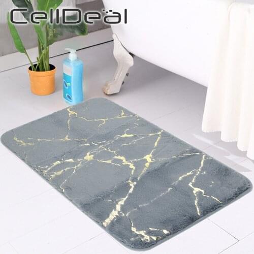 Non-Slip Bath Mats Bathroom Floor Absorbent Soft Carpets Home Bedroom Toilet Plush Rabbit Hair Rugs Household Entrance Decor