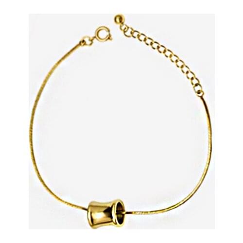 New Simple Design Exquisite Small Size Cylindrical Bracelet Titanium Steel Jewelry Woman And Child Gift Brand Bracelet