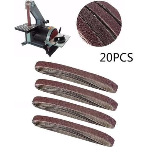 20pcs Sanding Belt Sanding Air Belt Finger Sander Belts 60/80/120/240Grit