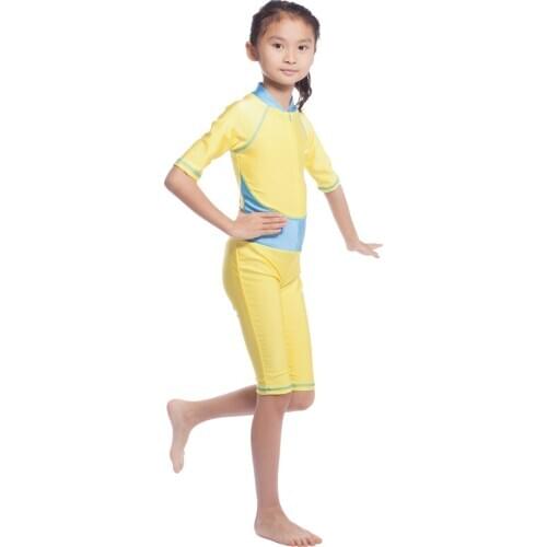 One Piece Modest Bathing Suit Maillot De Bain Femme Musulman Burkini 2019 for Glirl Islami Mayo Islamic Swimsuit for Kids siwak