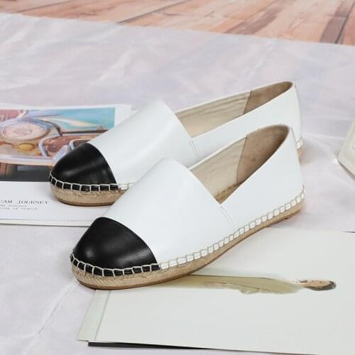 Comfortable Linen Mothers Fisherman Shoes Women Casual Fashion Flat Bottomed Sheepskin Summer Mixed Colors Slip-On