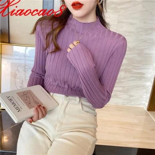 Oversize Womens Turtleneck Autumn Winter Long Sleeve Woman Sweater Female Solid Basic Pullover Top Soft Slim Womens Jumper