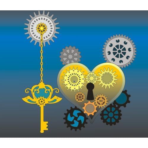 Die cutting die toy metal Gear set crafts paper relief DIY embossed Easter New Year Valentines Day