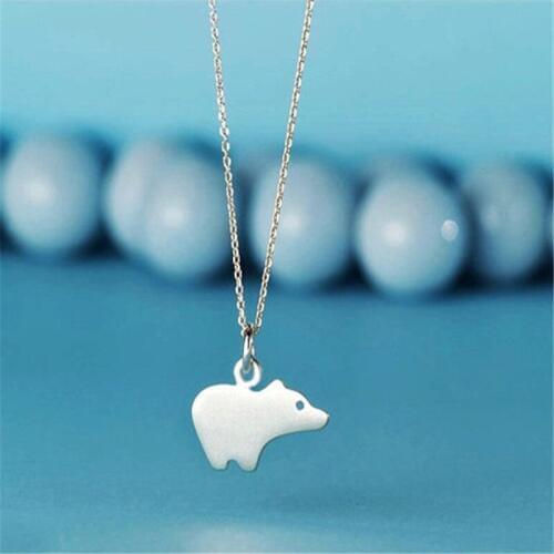 Fashion cute tiny Bear pendant Choker Necklace for women girls charm pretty gift Jewelry gold/silver plated