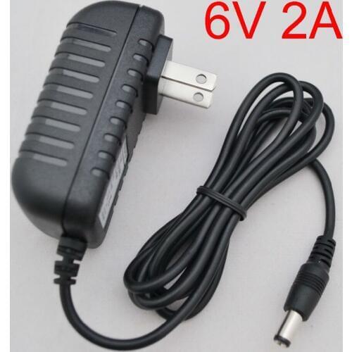 1PCS High quality AC 100V-240V Converter IC power Adapter DC 6V 2A 2000mA 12W Power Supply US Plug DC 5.5mm x 2.1mm
