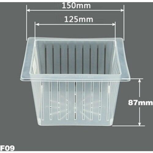 10pcs Square Growing Basket 125mm Mesh Pot Soilless Grow Hydroponic Basket Multi-Size Garden Vegetable Planting Net Pot