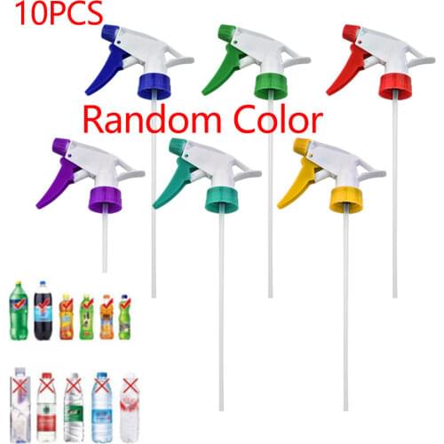 10 X Replacement Trigger Spray Heads For General / Chemical Resistant Canyon Watering Can Head Plastic Spray Head Coke Bottle