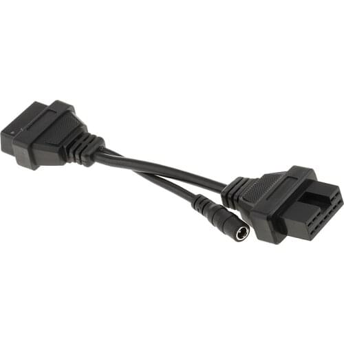 12 Pin Male To 16 Pin Female Adapter OBD2 Female Connector Diagnostic Tool Code Reader Adapter Cables For Mitsubishi/Hyundai