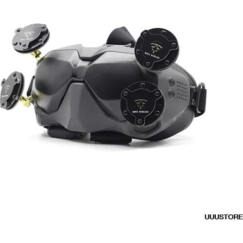 4pcs Maple Wireless 5.8GHz Directional Circular Polarized Flat FPV Antenna+2pcs Extended Range Antenna for DJI Digital Goggle