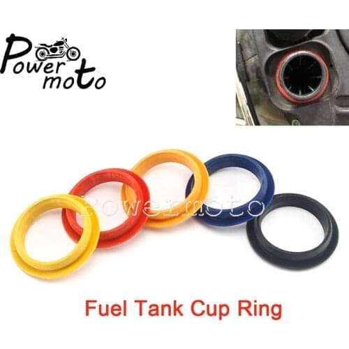 5 Colors Motorcycle Circle Gas Oil Tank Gasket Cap Fuel Tank Soft Rubber Ring Dust Seal Ring Oil Seal Cover For Vespa GTS 300