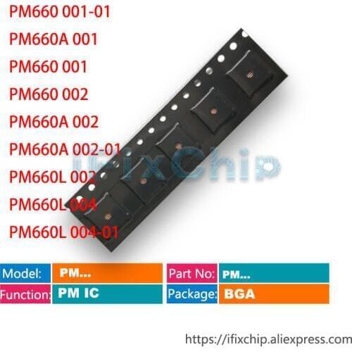 5pcs/lot PM660 001-01 PM660A 001 PM660 001 PM660 002 PM660A 002 PM660A 002-01 PM660L 002 PM660L 004 PM660L Power PM IC PMIC Chip