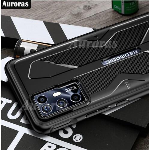 Auroras For RedMagic 6R Soft Case Shockproof Cross Ultra-thin Design Heat Dissipation Case For ZTE Red Magic 6R Cover