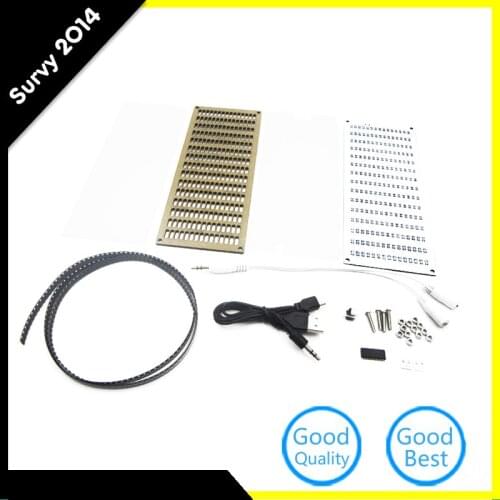 DIY LED Digital Music Spectrum Display Kit Module DIY Touch Big Size 225 Segment LED Equalizer Music Spectrum diy electronics