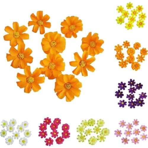 10 pcs Cloth Flowers for Craft Project Card Making Floral Decoration, 30mm