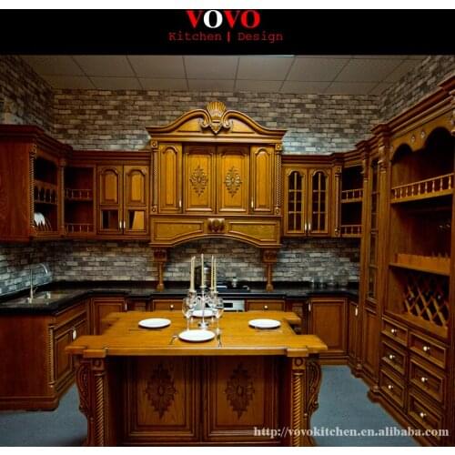European kitchen furniture equiped luxury Roman column