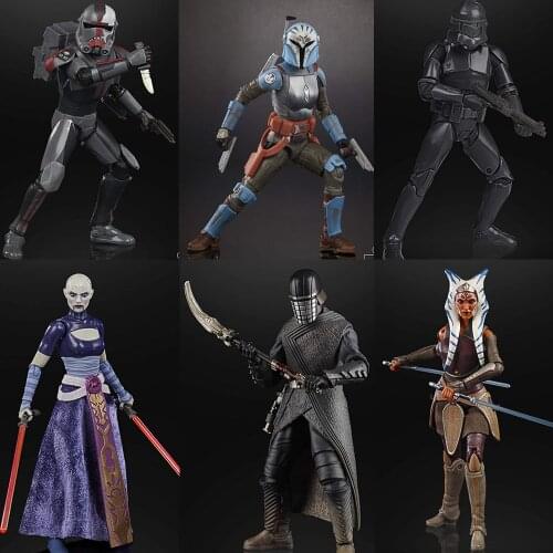Original star wars The Black Series hunter Ahsoka Tano Toy 6-Inch-Scale Action Figure Movable Toys for Kids Ages 4 and Up