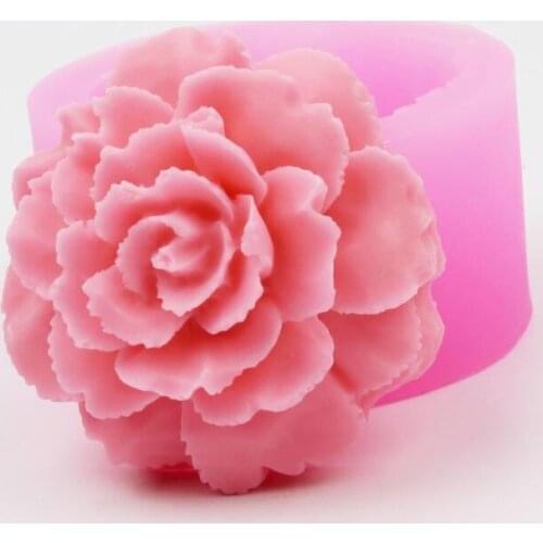Silica gel mold chocolate cake decoration diy soap making mold 3D flower shape cake decorative mould 3D candle mould
