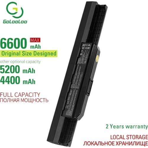 Golooloo 6cells laptop battery for Asus G74 G74S G74Sx K43 K43BY K43E K43S K43SA K43SJ K43SV K43T K43U K53 K53BY K53E K53S K53SJ