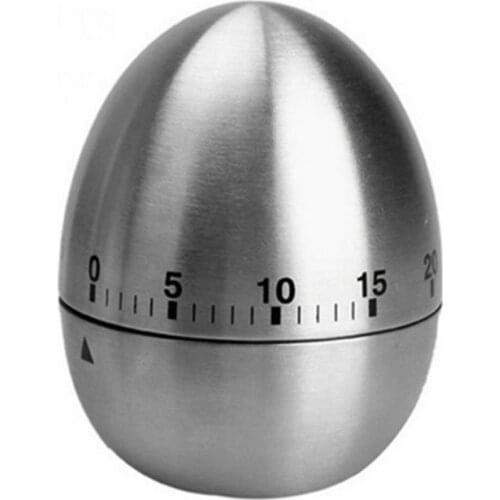 Kitchen Timers Clear Scale Corrosion Stainless Steel Cute Egg Shape 60 Minutes Reminder Baking Cooking Time Management