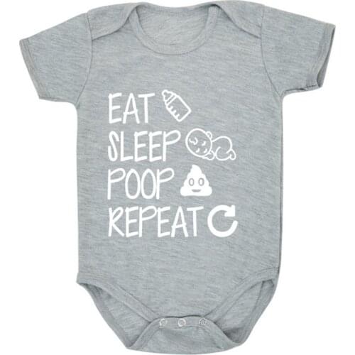 Cute Newborn Children Baby Girl Clothes Babies Bodysuit Infant Beby Jumpsuits Sunsuit Kids Summer Clothing Funny Print 0-24M