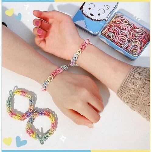 Cute Elastics Rubber Hair Bands Women Scrunchie Girls Hair Gum Ties Headbands Hair Accessories For Children Kids Baby