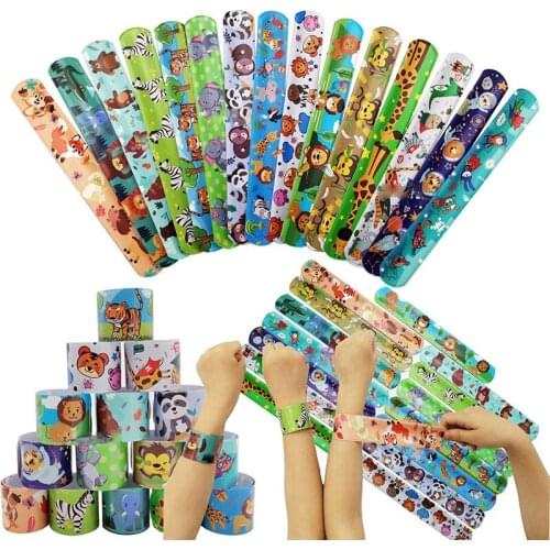 Cute Animal Party Clap Circle Toys Tropic Theme Jungle Birthday Party Kids Safari Woodland Forest Parti Decor Kids Favor Gifts
